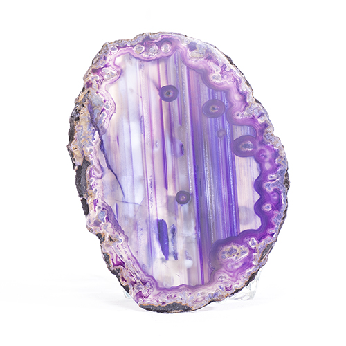 TRANCHE D’AGATE NATURELLE & TEINTÉE, TAILLE 6 Qualité EXTRA La pièce