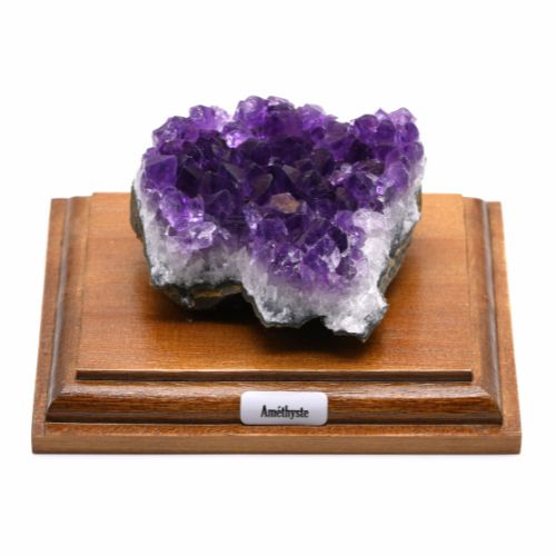 <strong>AMÉTHYSTES BRUTES SOCLÉS</strong> 12 PIÈCES QUALITÉ A