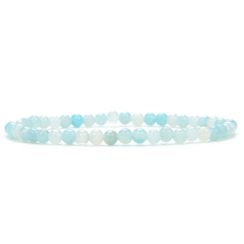 BRACELET 4MM AMAZONITE Qualité EXTRA