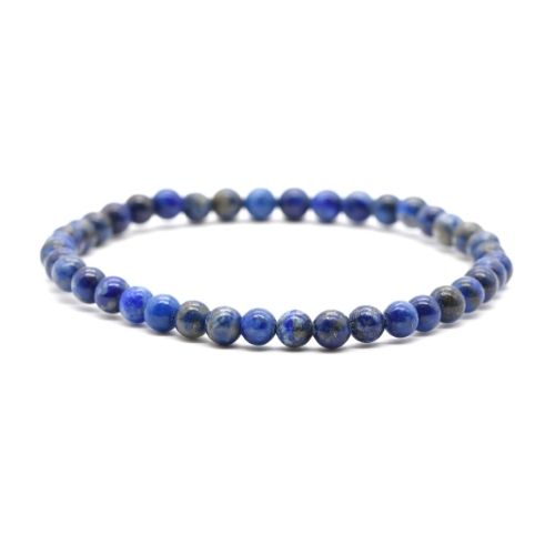 BRACELET 4MM LAPIS LAZULI Qualité EXTRA
