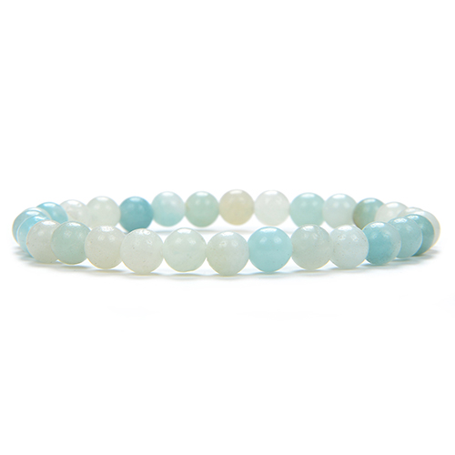 BRACELET 6MM AMAZONITE Qualité EXTRA