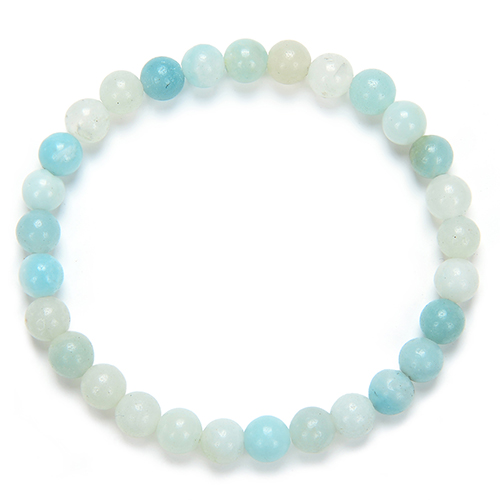 BRACELET 6MM AMAZONITE Qualité EXTRA