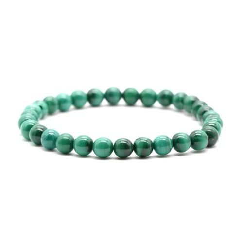 BRACELET 6MM MALACHITE Qualité SUPER EXTRA