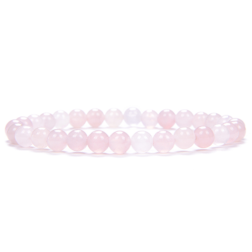 BRACELET 6MM QUARTZ ROSE Qualité EXTRA