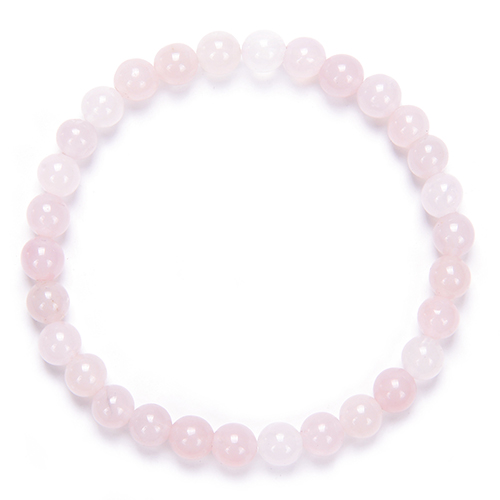 BRACELET 6MM QUARTZ ROSE Qualité EXTRA