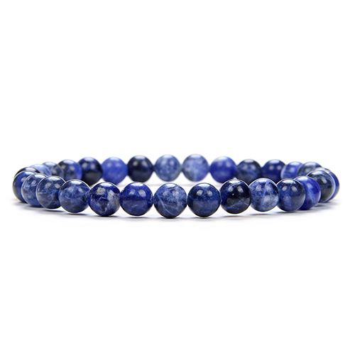 BRACELET 6MM SODALITE Qualité EXTRA