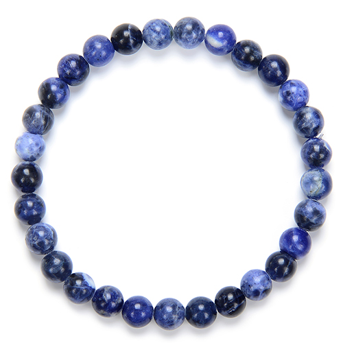 BRACELET 6MM SODALITE Qualité EXTRA