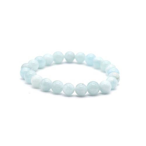 BRACELET 8MM AIGUE-MARINE Qualité EXTRA 