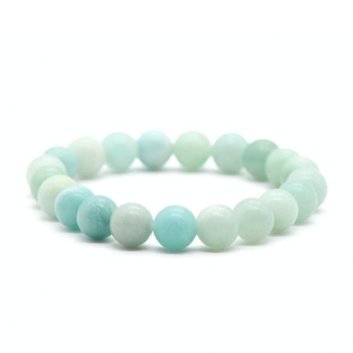 BRACELET 8MM AMAZONITE Qualité EXTRA