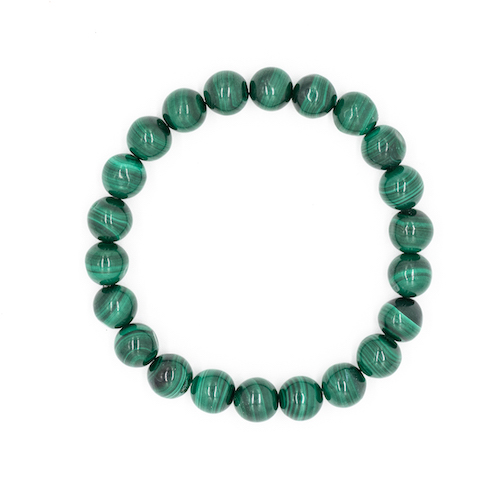 BRACELET 8MM MALACHITE Qualité SUPER EXTRA