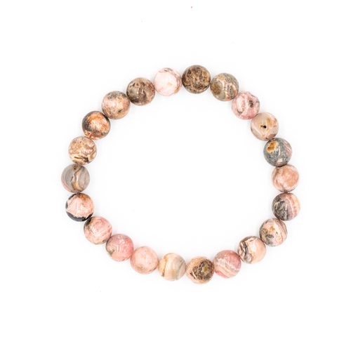 BRACELET 8MM RHODOCROSITE Qualité SUPER EXTRA