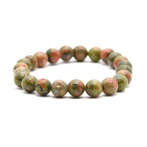 BRACELET 8MM UNAKITE Qualité EXTRA
