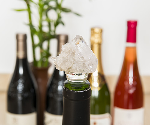 BOUCHON DE BOUTEILLE EN VERRE - CRISTAL DE ROCHE QUALITÉ A