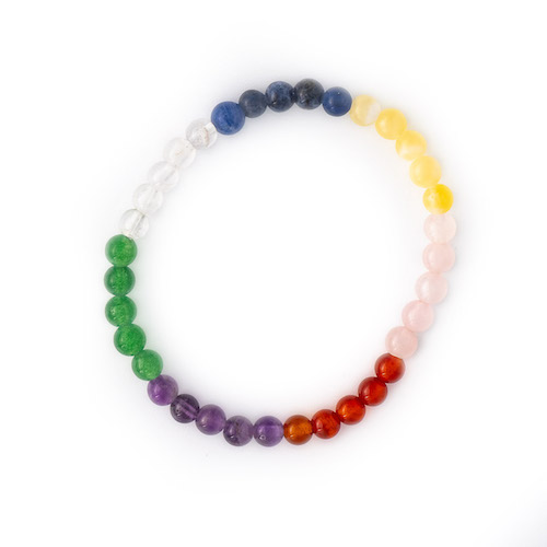 BRACELET ENFANT 4 MM 7 CHAKRAS  Qualité EXTRA