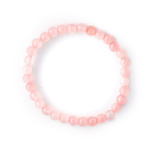 BRACELET ENFANT 4MM QUARTZ ROSE Qualité EXTRA