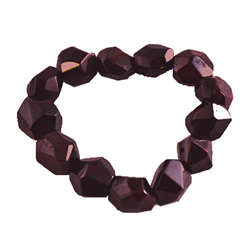 BRACELET FACETTÉ GRENAT (la pièce)
