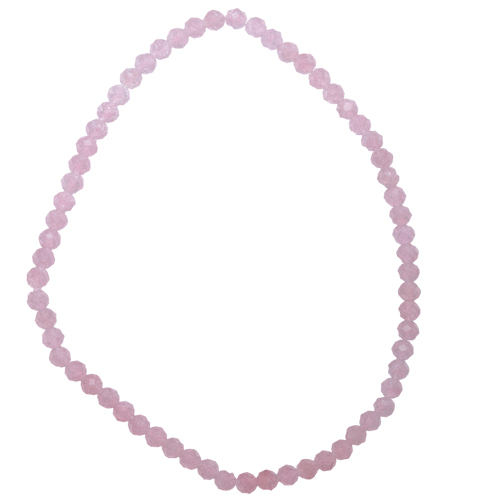 BRACELETS FACETTÉS OPALE ROSE  3mm / Sachet de 5 bracelets