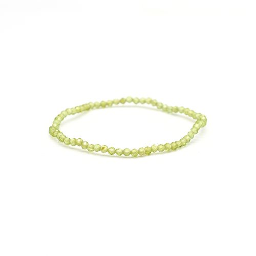 BRACELET <strong>FACETTÉ PÉRIDOT</strong> 3 mm QUALITÉ A