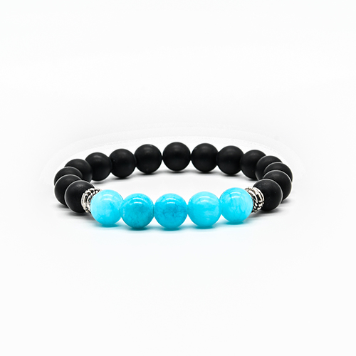 BRACELET HOMME AMAZONITE La pièce QUALITÉ EXTRA