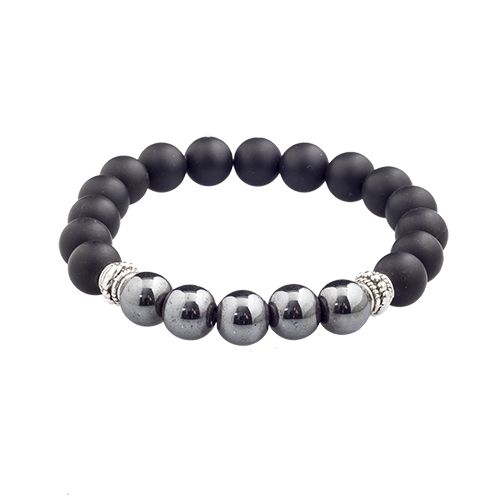 BRACELET HOMME HÉMATITE La pièce QUALITÉ EXTRA