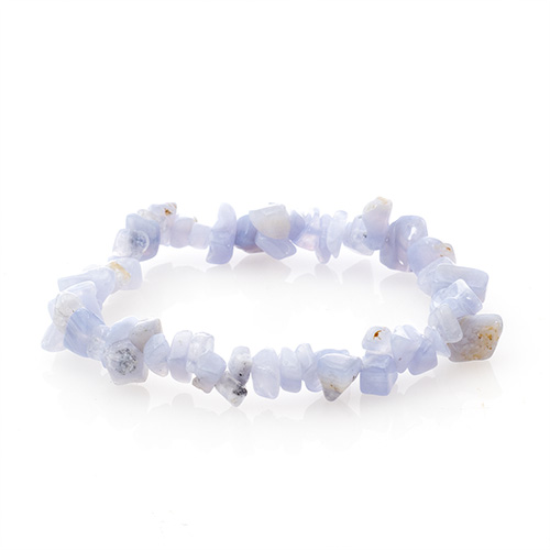 BRACELET BAROQUE CALCÉDOINE BLEUE Qualité SUPER EXTRA  