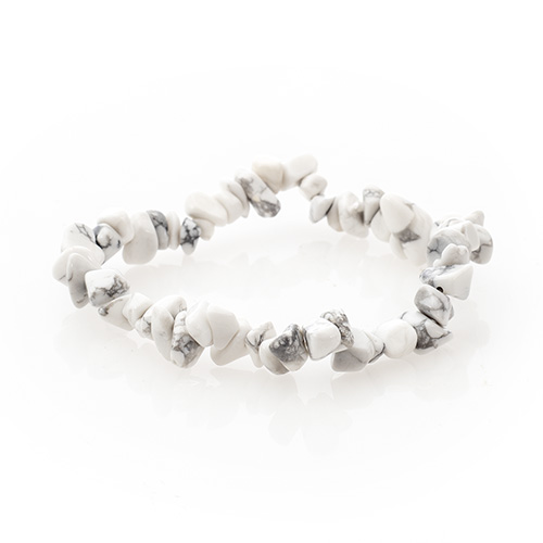 BRACELET BAROQUE HOWLITE BLANCHE Qualité A