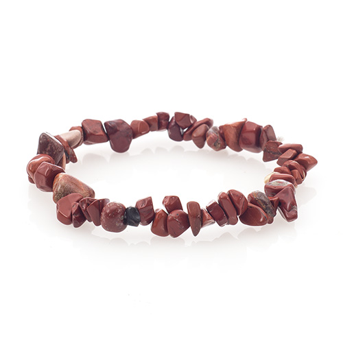 BRACELET BAROQUE JASPE ROUGE Qualité A