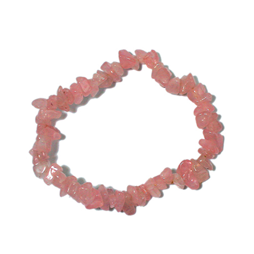 BRACELET BAROQUE QUARTZ ROSE Qualité A 