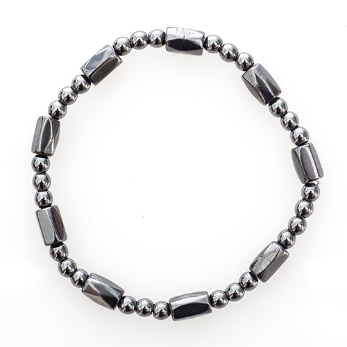 BRACELET MAGNÉTIQUE HÉMATITE (4mm) La pièce QUALITÉ A