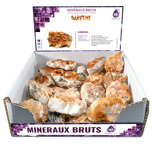 BOITE PRÉSENTOIR BARYTE 5à7CM (x25pcs)
