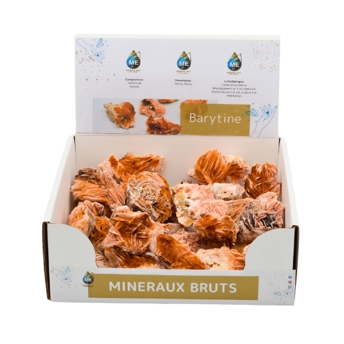 BOITE PRÉSENTOIR BARYTINE 3à5CM (x35pcs) Qualité A