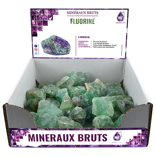 BOITE PRÉSENTOIR FLUORINE 3à5CM (x35pcs) Qualité EXTRA