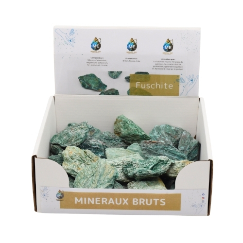 BOITE PRÉSENTOIR FUSCHITE 3à5CM (x35pcs) Qualité A