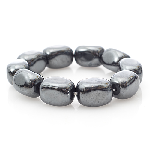 BRACELET PIERRES ROULÉES HÉMATITE / Sachet de 3 bracelets