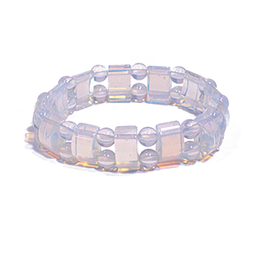 BRACELET TANK PIERRE DE LUNE RECONTITUÉE / Sachet de 3 bracelets