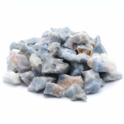 PIERRE BRUTE CALCITE BLEUE MEXIQUE 2CM A 4CM (LOT 1KG)