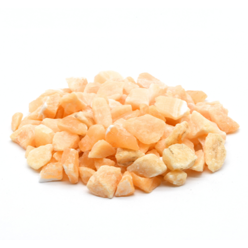 PIERRE BRUTE CALCITE ORANGE MEXIQUE 2CM A 4CM QUALITÉ EXTRA (LOT 1KG)