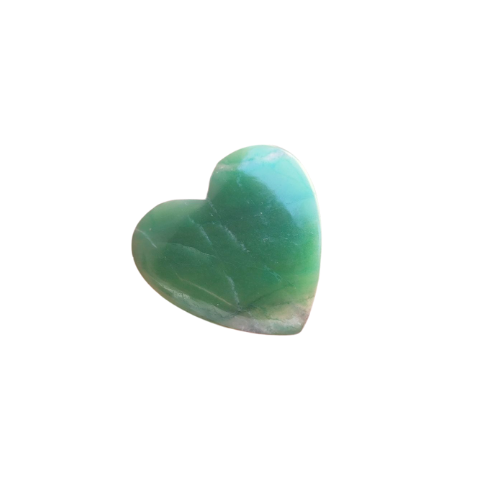 COEUR POLI EN AVENTURINE - QUALITÉ A