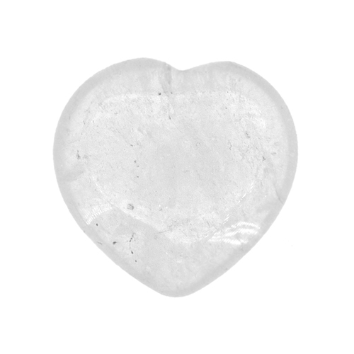 COEUR POLI EN CRISTAL DE ROCHE - QUALITÉ A