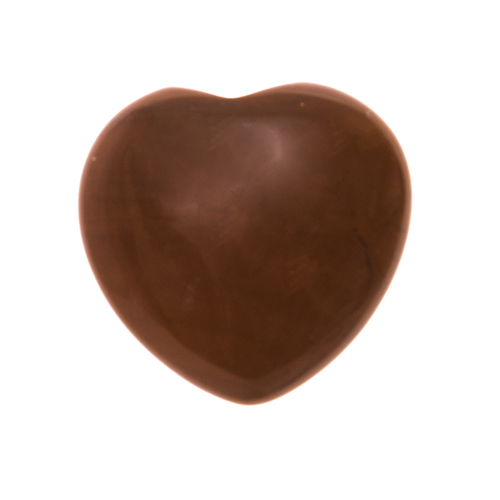 COEUR POLI EN JASPE ROUGE - QUALITÉ A