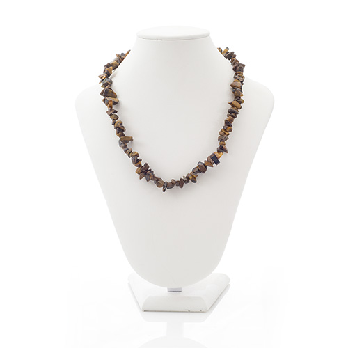 COLLIER BAROQUE EN ŒIL DE TIGRE La pièce - QUALITÉ EXTRA