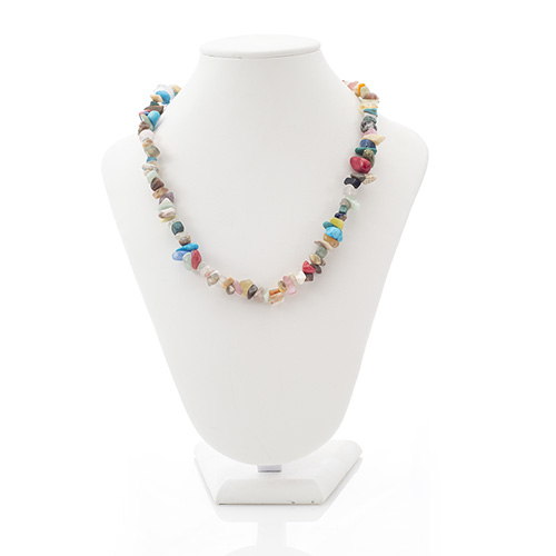 COLLIER BAROQUE EN PIERRES ASSORTIES La pièce - QUALITÉ EXTRA