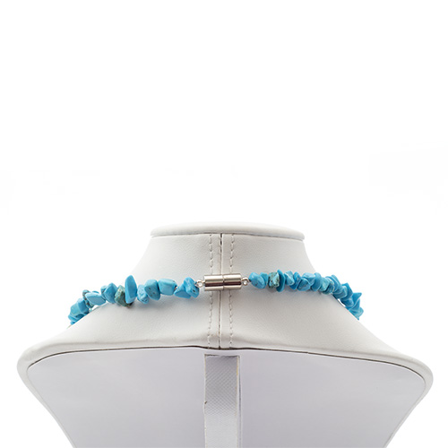 COLLIER BAROQUE EN TURQUOISE RECONSTITUÉE La pièce - QUALITÉ EXTRA