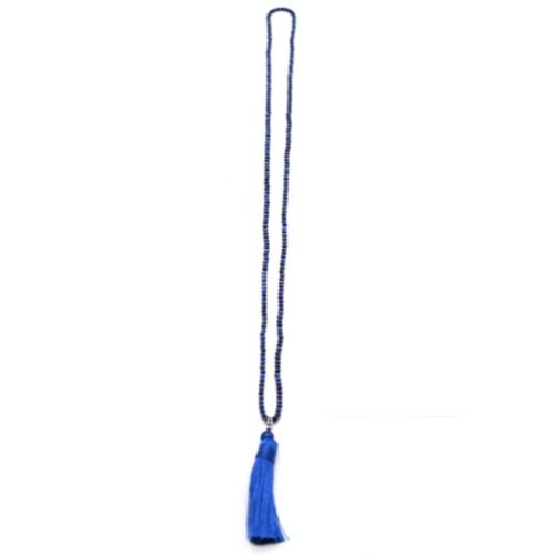 <strong>COLLIER MALA FACETTÉ </strong> LAPIS LAZULI Qualité A