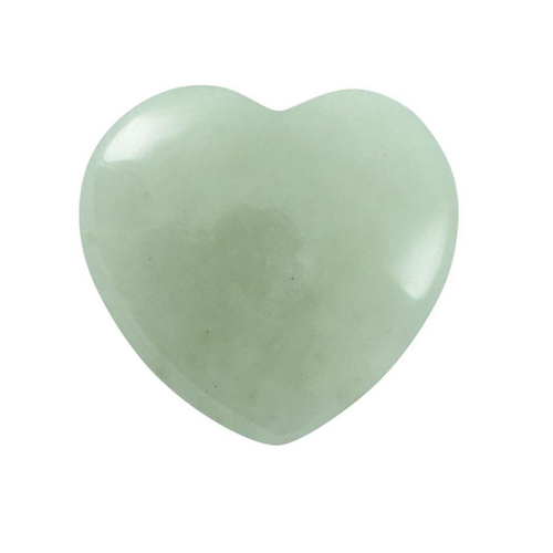 COEUR POLI EN NEW JADE - QUALITÉ A