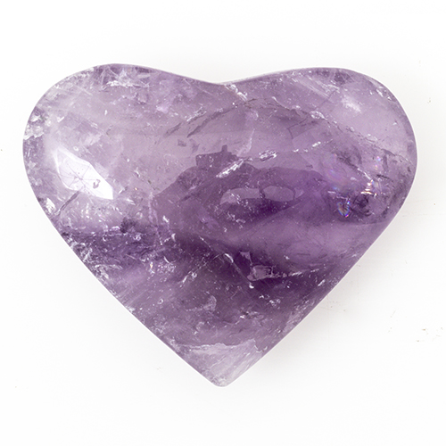 COEUR POLI EN AMÉTHYSTE - QUALITÉ EXTRA ( Très grande pièce)