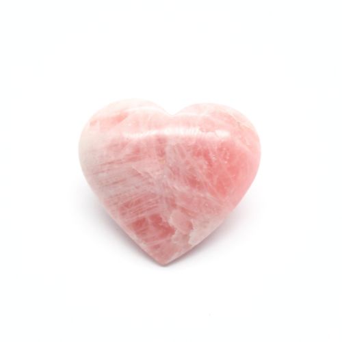 COEUR POLI EN QUARTZ ROSE QUALITÉ A