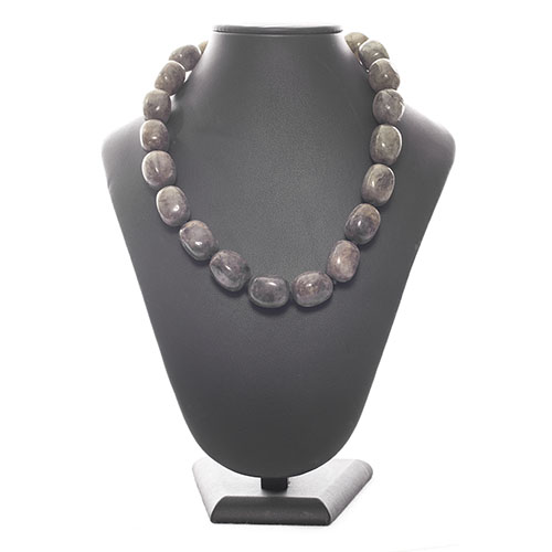COLLIER PIERRES ROULÉES LABRADORITE