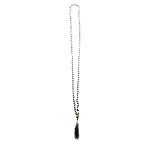 <strong>COLLIER MALA TIBÉTAINS HÉMATITE</strong>  6MM