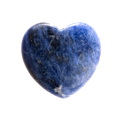 COEUR POLI EN SODALITE - QUALITÉ A